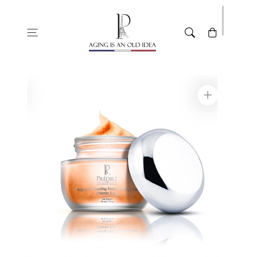 Predire Paris Argan Oil Collagen Facial Peeling Gel Vitamin E & A 1.7oz 50ml NIB
